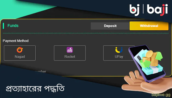 বাঙালি খেলোয়াড়দের জন্য Baji ওয়েবসাইটে কীভাবে আপনার টাকা উত্তোলন করবেন